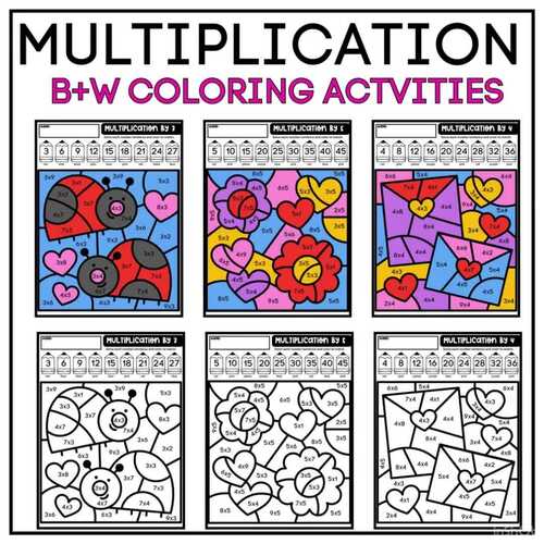 3rd Grade Winter Multiplication Math Activities Bundle