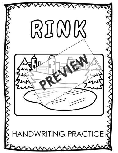 Letter Tracing Worksheet Letter R Winter Theme PreK Kindergarten