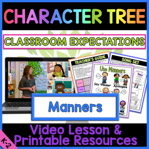 Preview of Manners Character Education Video Lesson