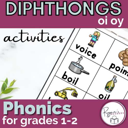 OI OY Worksheets and Activities : Diphthongs by Rogan's Readers | TPT