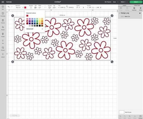 Daisy Flower line Libbey 16 Oz can glass Wrap SVG by BlackSnowShopTH