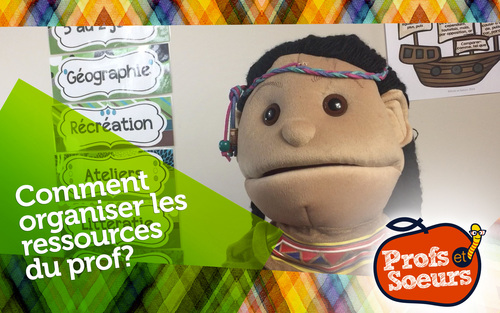 Preview of Organiser les ressources du prof? Core French Back to school tips