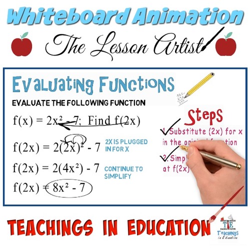 Preview of Evaluating Functions #1: Whiteboard Animation