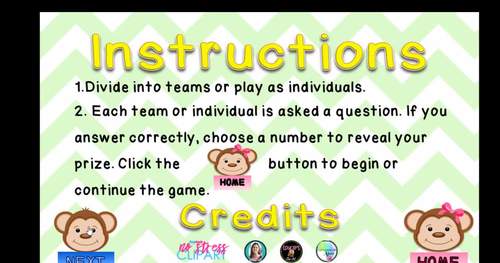 Bring Your Own Questions Monkeys PPT Review Game Ten Board Bundle