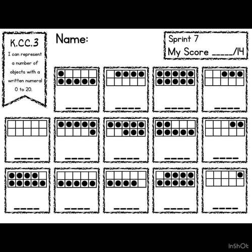 Counting Objects up to 20 in Scattered Configurations Worksheets