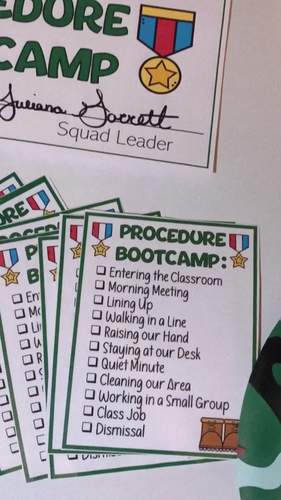 Behavior / Procedure Bootcamp by Juliana Grace Class Space | TPT