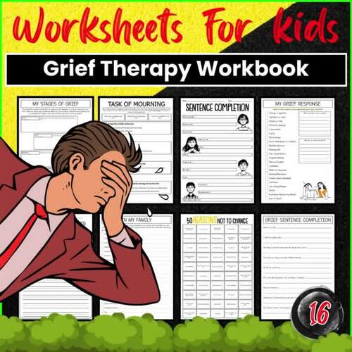 Grief Therapy Worksheets activities by Lib Anatomy school | TPT