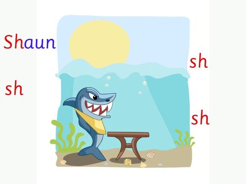 /sh/ Shaun Shark Phase 2 phonics by Groovy Phonics | TPT