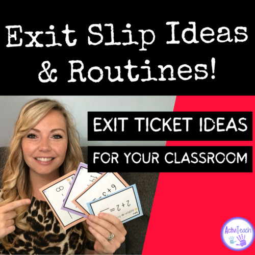 Preview of Math Exit Tickets Quick Assessment Ideas in Special Education | Math Exit Slips