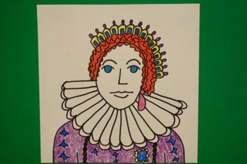Let's Draw Queen Elizabeth 1St! By Patty Fernandez Artist | Tpt
