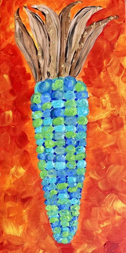 Preview of Thanksgiving Corn Acrylic Painting