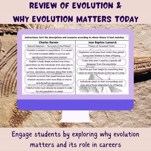 Evolution Evidence + Theory + Natural Selection Review w/real world ...
