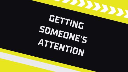 Preview of Social Story- Getting Someone's Attention