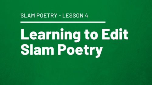 Preview of e) Editing Slam Poetry Grade 7 L04