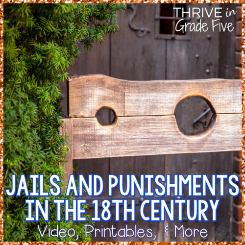 Preview of Colonial America Jails & Punishments - Video, Printables, & More