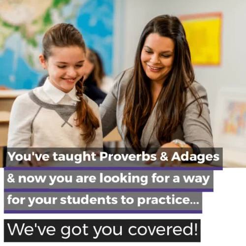 Proverbs and Adages Task Cards | Digital Google Forms | Distance Learning