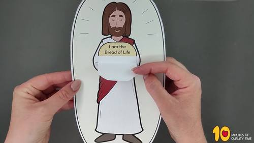 I Am The Bread Of Life Craft by 10 Minutes of Quality Time | TPT