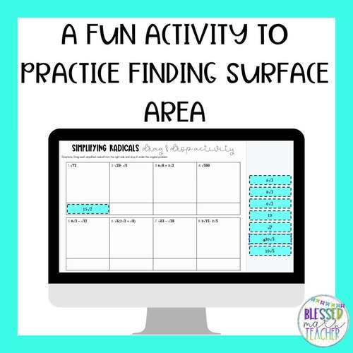 Simplifying Radical Expressions Worksheet & Digital Activity | Cut & Paste