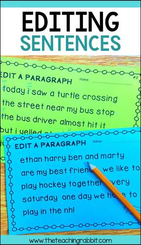 Sentence Editing Worksheets - Capitalization & Punctuation Practice Fix It Up