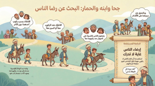 Preview of قصة جحا و ابنه و الحمار و الناس