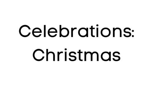 Preview of Celebrations: Christmas, Social Studies, Vocabulary, Early Literacy, Video/Ebook