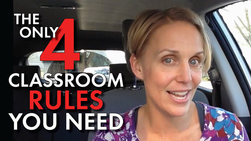 Preview of Classroom Management for Secondary Teachers #3, 4 Simple Rules + FREE Handout