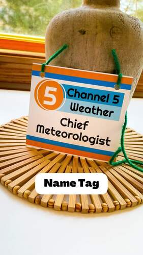 Weather Station Pretend Play Printables by Confetti Crate | TPT