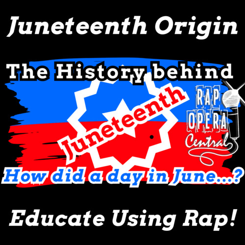 Preview of Juneteenth Rap Song for Reading Comprehension Activities