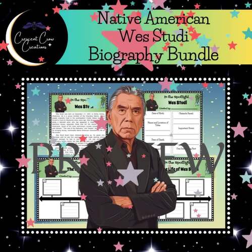 Wes Studi Native American Heritage Month Biography Bundle | TPT
