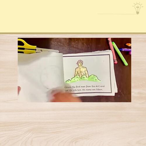 Adam and Eve | Bible Story Coloring Book | Creation Story | Sunday School