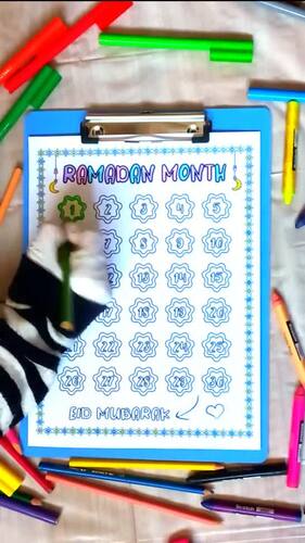Ramadan Countdown Calendar for RAMADAN Month | Ramadan Activity Page ...