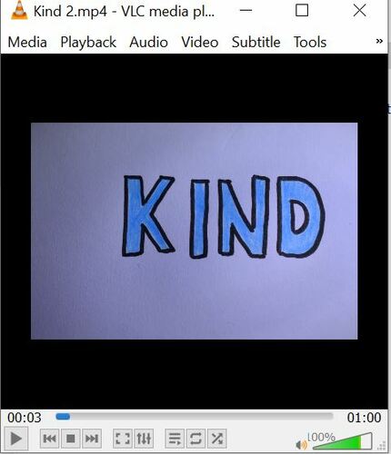 Preview of Kind - Student Modelled Response based on Yr 3/4 Tell Me A Tale Media Arts Unit