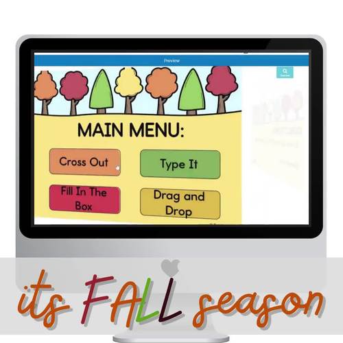 Fall Spatial Concepts | Left or Right | Boom Cards™ by The Viral Teacher
