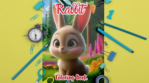 Little Bunny Coloring Pages | Little Bunny Coloring Book | Bunny in the ...