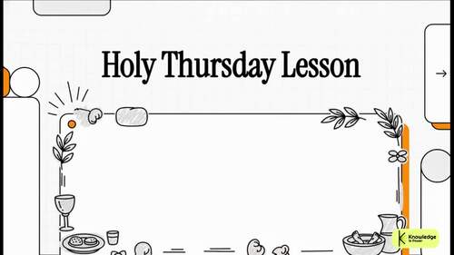 Maundy Thursday Religion Lessons | Last Supper and Eucharist | Holy Week