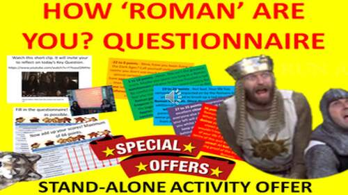 How 'Roman' Are You? Questionnaire by Innov8tive History | TPT