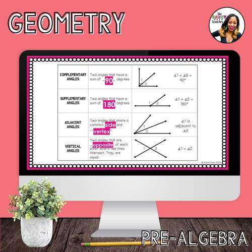 8th grade geometry notes bundle 2016 va math sols by the sassy math