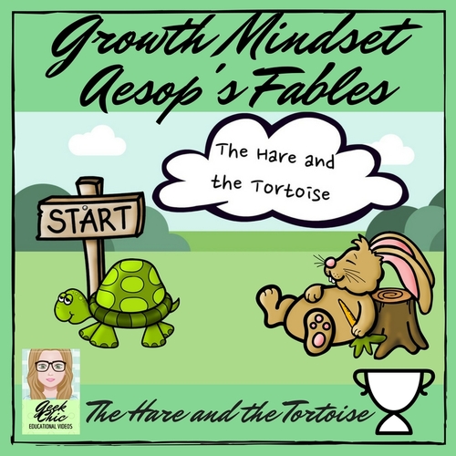 Growth Mindset Aesop S Fables The Hare And The Tortoise Video Kit