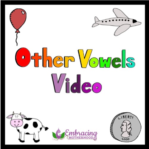 Other Vowel Sounds Video by Embracing Motherhood | TPT