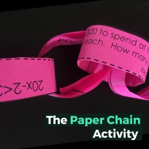 6th Grade Math Activity Paper Chain Bundle