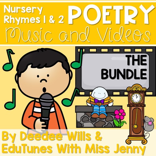 Preview of Poetry Music and VIDEOS Nursery Rhymes