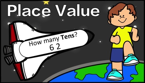 Preview of Place Value: How Many? Up to Tens (Outer Space)