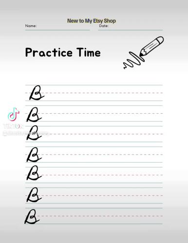 Cursive Workbook-REVISED- A Calming Way To Learn Cursive Black and White