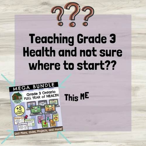 MEGA BUNDLE: Grade 3 Ontario Health Full Units by Teacher Resource Cabin