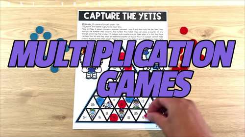 Multiplication Math Games for Multiplication Practice & Fact Fluency