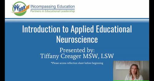 Preview of Intro to Applied Educational NeuroScience -The Why