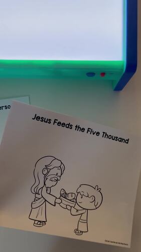 Jesus Feeds the Five Thousand Miracle Flashlight Activity Sunday School ...