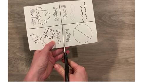7 Days of Creation Mini Book Activity, Sunday School Mini Coloring ...