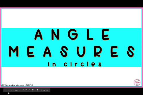 Angles in Circles Digital Interactive Notebook with Self Grading Quiz