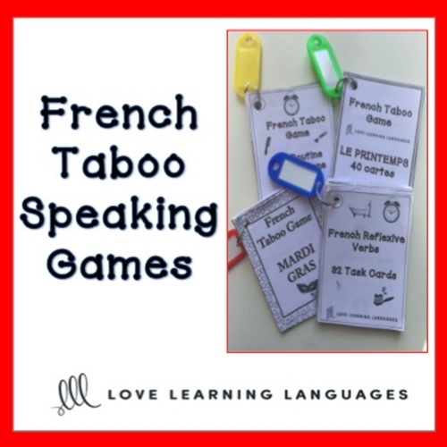 French Taboo Speaking Game How To Play Free Game Tpt